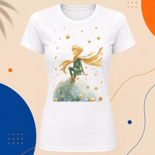 Dámské tričko - Samotář na planetě - Malý princ - Le petit prince
